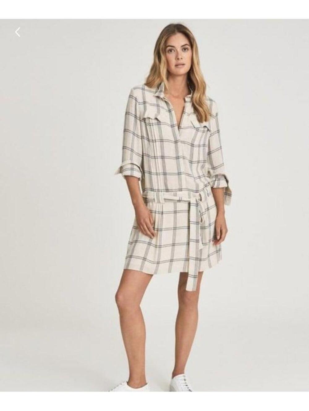 Reiss Dasha Checked Shirt Dress (6)